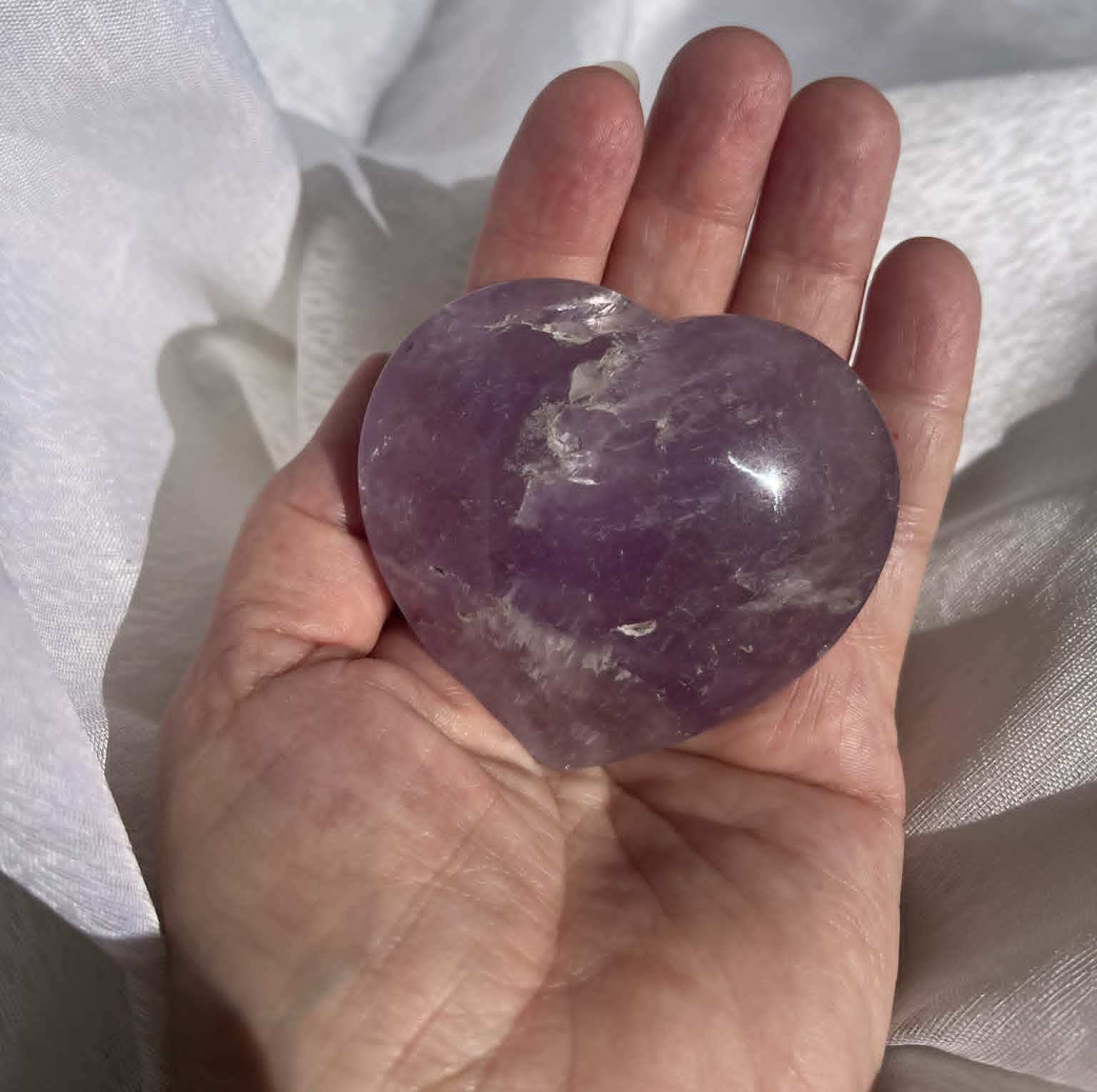 Amesthyst Heart 2 Amethyst Hearts - Image 2