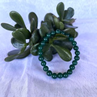 8mm Jade Beaded Bracelet