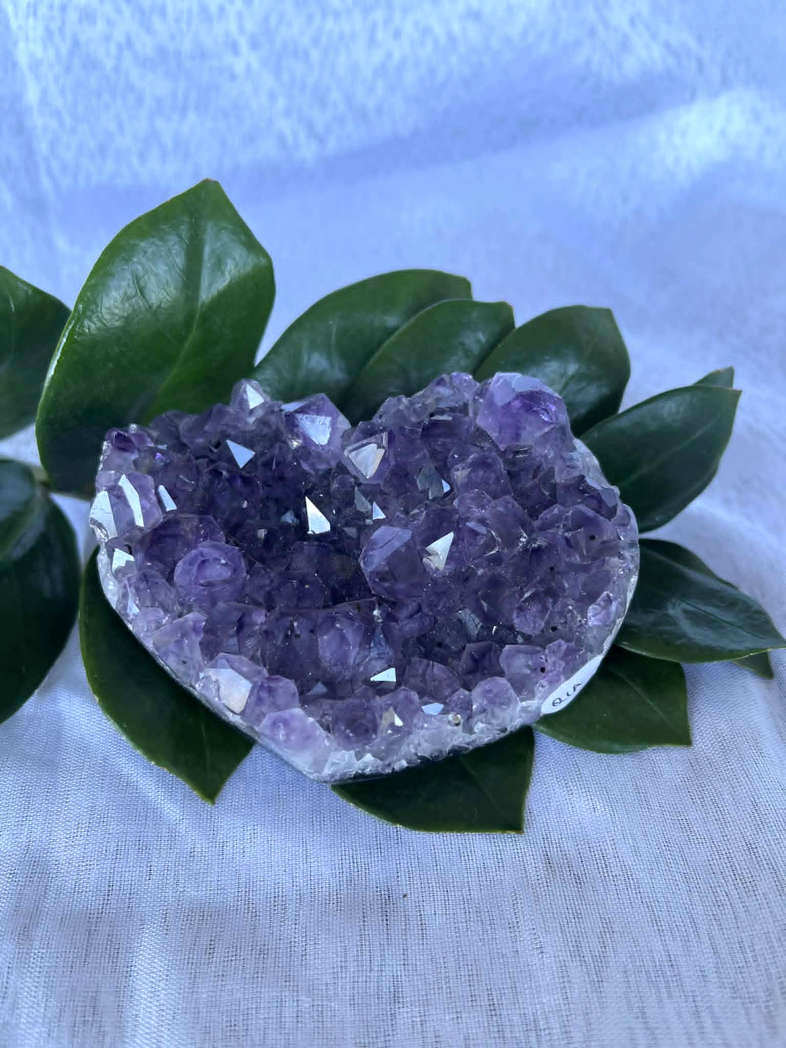 Medium Amethyst Heart 2 Amethyst Heart Cluster Medium - 347grams