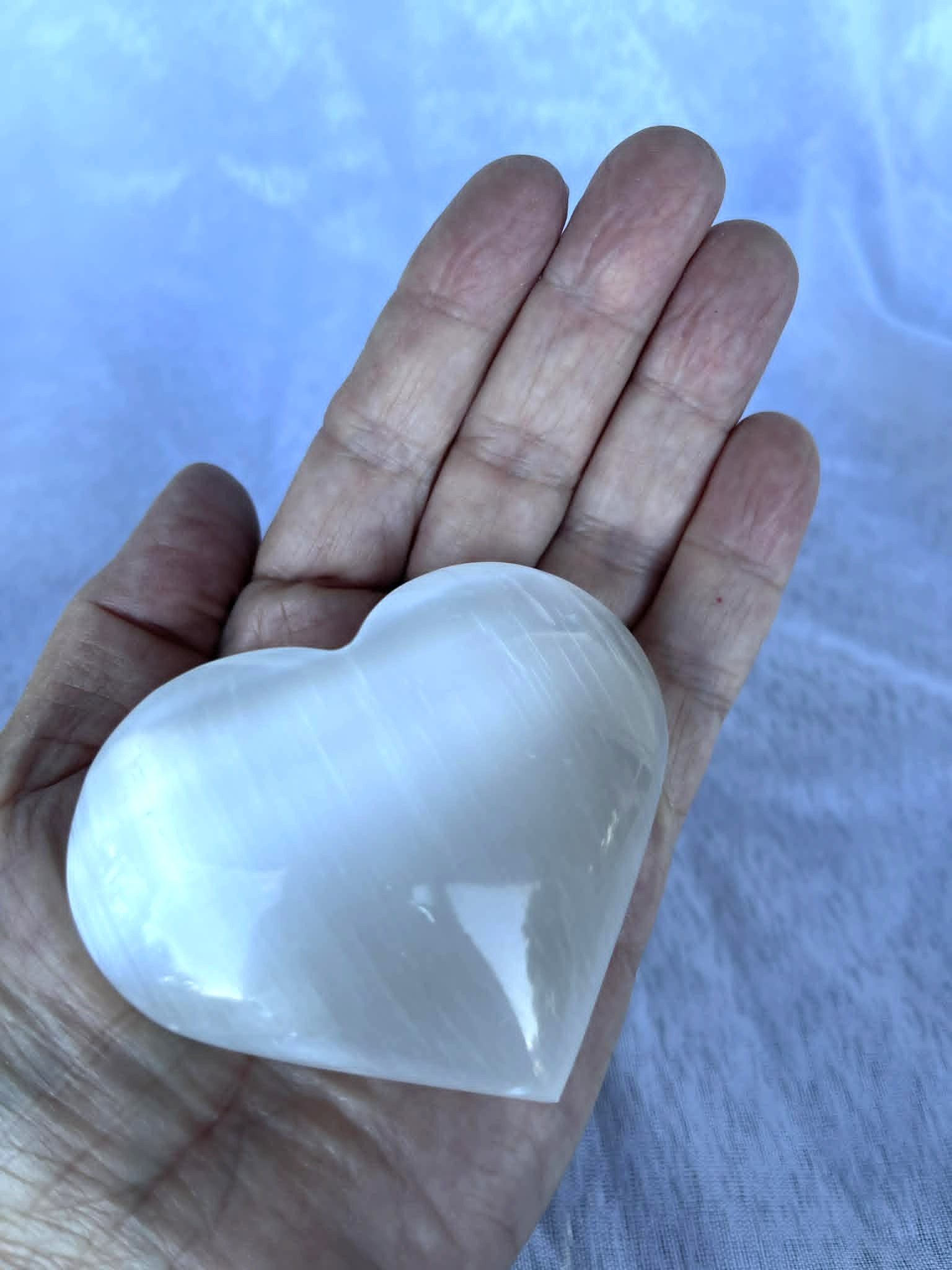 Selenite Heart Selenite Hearts - Image 2