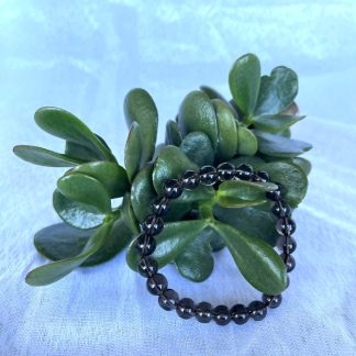 8mm Smoky Quartz Beaded Bracelet