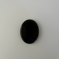 obsidian worry stone natural protection & grounding crystal