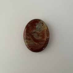 red jasper worry stone – natural grounding & stability crystal