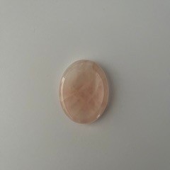 rose quartz worry stone – natural love & healing crystal