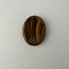 tiger eye worry stone – natural confidence & protection crystal